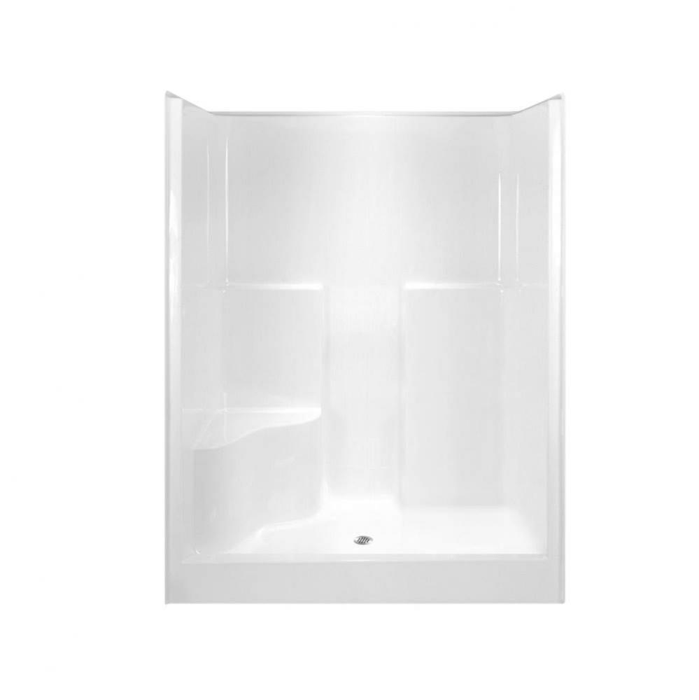 Alcove AcrylX 36 x 60 x 78 Shower in White Granite G6077SH1S