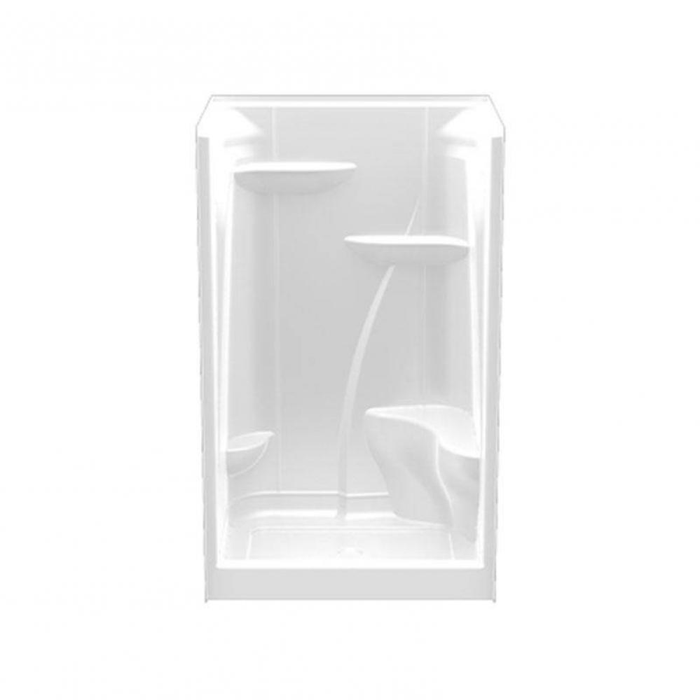 Alcove Thermal Cast Acrylic 37 x 48 x 79 Shower in Biscuit A4836SH 1S OT