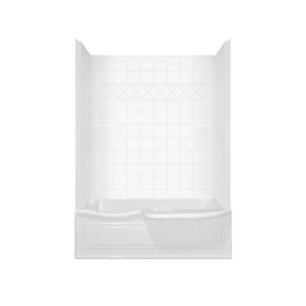 Alcove AcrylX 32 x 60 x 87 Tub Shower in White CHA 6034 TS