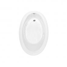 Hamilton Bathware HA001087-E-WP-WHT - Drop-in Thermal Cast Acrylic 58 x 39 x 21 Bath in White RN 6040