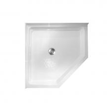 Hamilton Bathware HA001014-C-500-WHT - Thermal Cast Acrylic 38 x 38 x 5 Shower Base in White ABC 3838
