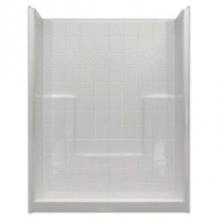 Hamilton Bathware HA001387-C-000-COG - Alcove AcrylX 33 x 60 x 77 Shower in Cotton Seed Granite M6033SHNSTile