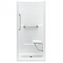 Hamilton Bathware HA001326-XBASE-000-VIG - Alcove AcrylX 35 x 37 x 77 Shower in Violet Granite G3636SH