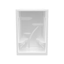 Hamilton Bathware HA001579-C-000-BIS - Alcove Thermal Cast Acrylic 35 x 60 x 90 Shower in Biscuit A6090SH 2S