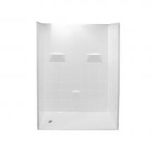 Hamilton Bathware HA001400-R-000-WHT - Alcove AcrylX 31 x 60 x 78 Shower in White MP 6030 BF 5P 1.0 L/R