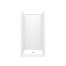 Hamilton Bathware HA004003-C-WHT - Alcove AcrylX 43 x 42 x 80 Shower in White G 14242 SH SST Alcove Shower