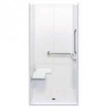 Hamilton Bathware HA001328-XBASE-000-BSG - Alcove AcrylX 37 x 41 x 78 Shower in Biscuit Granite G3637IBS 3P RRF