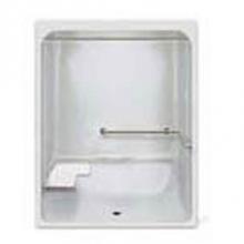 Hamilton Bathware HA001310-X3UBL-000-BON - Alcove Thermal Cast Acrylic 30 x 66 x 82 Shower in Bone A6430IBS