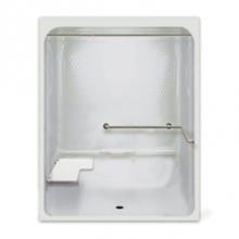 Hamilton Bathware HA001311-X3UBR-000-BON - Alcove Thermal Cast Acrylic 36 x 66 x 82 Shower in Bone A6436IBS