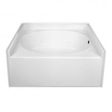 Hamilton Bathware HA001138-R-000-WHG - Alcove AcrylX 60 x 42 x 27 Bath in White Granite GGTNSTO
