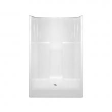 Hamilton Bathware HA001352-C-000-WHT - Alcove AcrylX 37 x 48 x 75 Shower in White G4875SHNS
