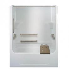 Hamilton Bathware HA001204-X4HBSHHL-No System-BIS - Tub Shower A6000TSIBS OT-4 H BARS W/SEAT AND HH L-BIS