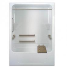 Hamilton Bathware HA001203-X4HBSVBR-No System-BIS - Tub Shower A6000TSIBS 3P-4 H BARS W/SEAT AND VB R-BIS