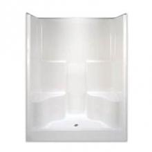 Hamilton Bathware HA001362-C-000-MXS - Alcove AcrylX 36 x 60 x 78 Shower in Mexican Sand G6077SH2S