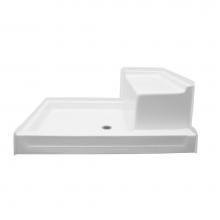 Hamilton Bathware HA001032-R-000-STS - AcrylX 48 x 36 x 6 Shower Base in Silver G4836SH 1S PAN