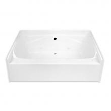 Hamilton Bathware HA001133-C-WP-WHG - Alcove AcrylX 72 x 41 x 24 Bath in White Granite G7224TOC