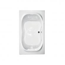 Hamilton Bathware HA001094-C-WP-WHT - Drop-in Thermal Cast Acrylic 72 x 42 x 21 Bath in White RN RIO 7242