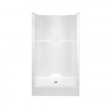 Hamilton Bathware HA001335-C-000-STS - Alcove AcrylX 36 x 36 x 78 Shower in Silver G3687SH2P