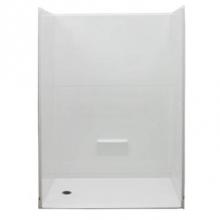 Hamilton Bathware HA001586-R-000-WHT - Alcove AcrylX 36 x 54 x 77 Shower in White MP 5436 BF 5P 1.0 L/R