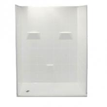 Hamilton Bathware HA001400-L-000-BIS - Alcove AcrylX 31 x 60 x 78 Shower in Biscuit MP 6030 BF 5P 1.0 L/R