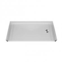 Hamilton Bathware HA001674-R-000-BSG - AcrylX Shower Base in Biscuit Granite MPB 6033 BF 1.0 L/R
