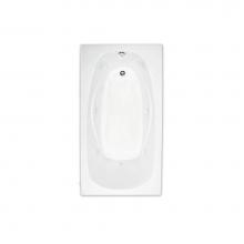 Hamilton Bathware HA001082-E-AIR-WHT - Drop-in Thermal Cast Acrylic 60 x 36 x 21 Bath in White RN 6636