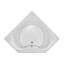 Hamilton Bathware HA001089-C-AIR-WHT - Drop-in Thermal Cast Acrylic 60 x 60 x 21 Bath in White RN IBIZA