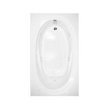 Hamilton Bathware HA001093-E-AIR-WHT - Drop-in Thermal Cast Acrylic 72 x 42 x 20 Bath in White RN TAHI 6