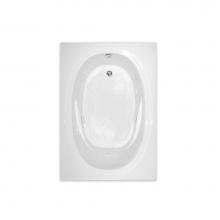Hamilton Bathware HA001092-E-AIR-WHT - Drop-in Thermal Cast Acrylic 60 x 42 x 18 Bath in White RN TAHI 5