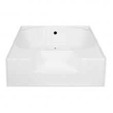 Hamilton Bathware HA001119-C-WP-ALM - Alcove AcrylX 54 x 41 x 18 Bath in Almond G5441TOWS