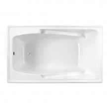 Hamilton Bathware HA001108-E-WP-WHT - Drop-in AcrylX 60 x 36 x 23 Bath in White G3660TO