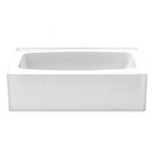 Hamilton Bathware HA001117-L-000-WHG - Alcove AcrylX 54 x 27 x 17 Bath in White Granite G5427TO