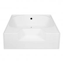 Hamilton Bathware HA001119-C-WP-THG - Alcove AcrylX 54 x 41 x 18 Bath in Thunder Gray G5441TOWS
