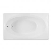 Hamilton Bathware HA001115-E-WP-THG - Drop-in AcrylX 72 x 42 x 22 Bath in Thunder Gray G4272TO