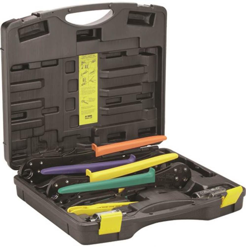 Viega Pureflow Press Complete Plumbing Tool Set For D:  3/8, 1/2,  3/4, 1