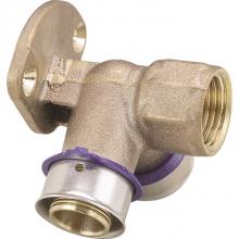 Viega 94646 - Pureflow Press 90 Degrees Adapter Elbow, Bronze, P1: 3/4; P2: 3/4; Fpt: 1/2