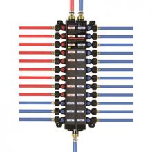 Viega 49186 - Pureflow Manabloc Distribution Manifold Adapter Polymer Port(S) 18 D1 3/8 D1 Hot 6 D1 Cold 7 D2  1