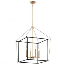 Kichler 52627CPZ - Eisley 30 Inch 4 Light Foyer Pendant in Champagne Bronze and Black