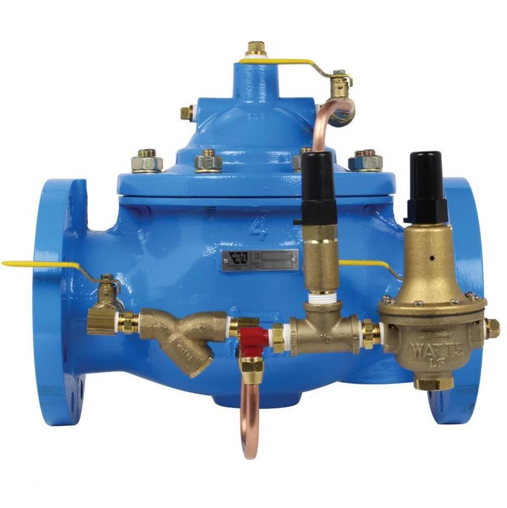 4 In Globe Class 150 Flanged Epoxy Coated Pressure Reducing Valve, Full Port, Classic, Isolation C