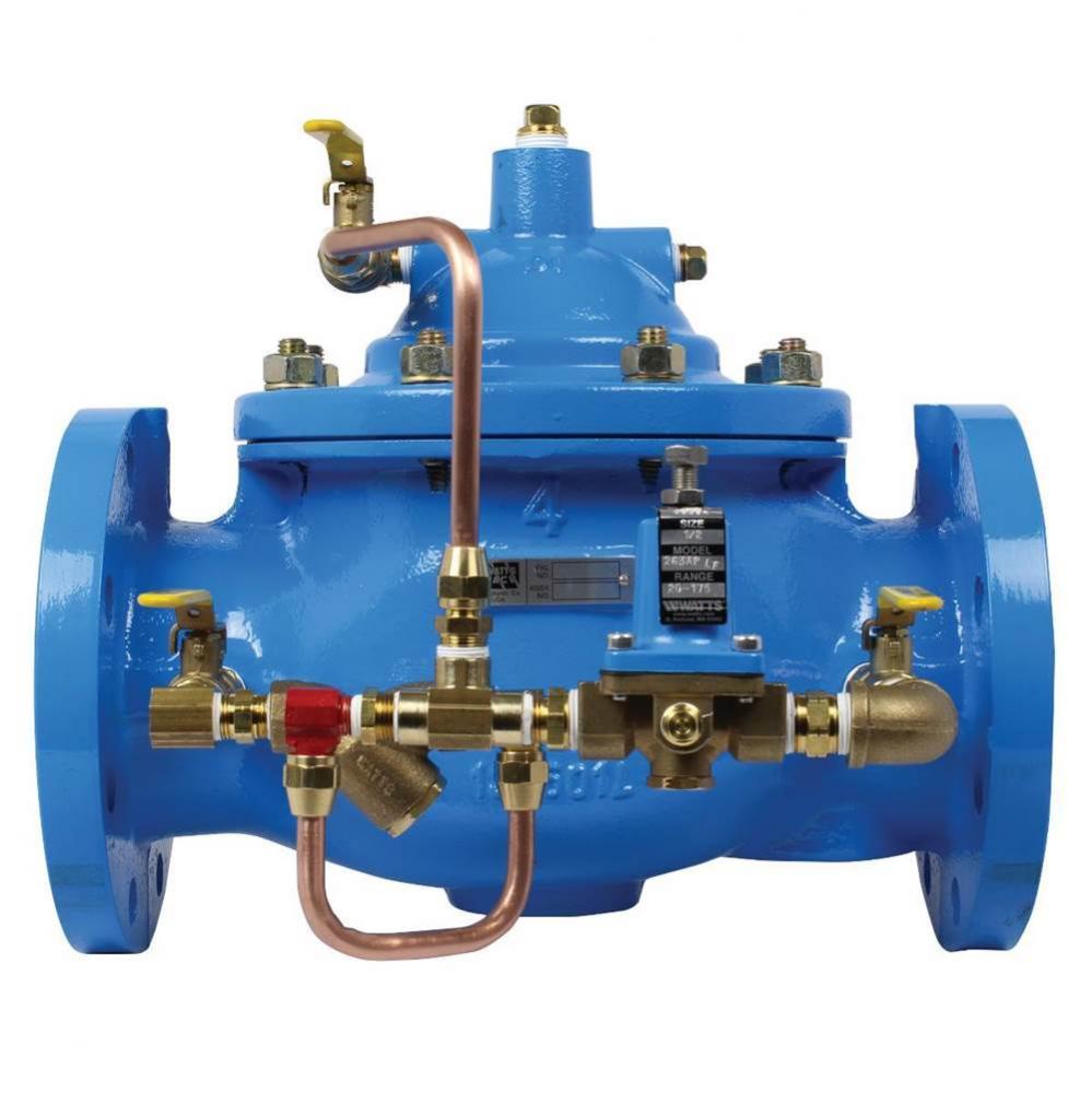 6 In Globe Class 150 Flanged Epoxy Coated Pressure Reducing Valve, Full Port, Classic, Isolation C