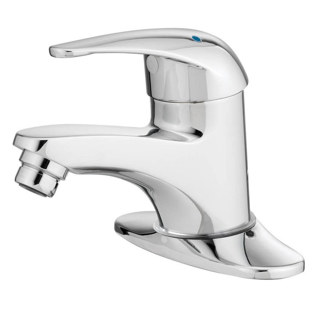 Lavsafe (TM) Thermostatic Faucet With Deck Plate And Laminar Flow