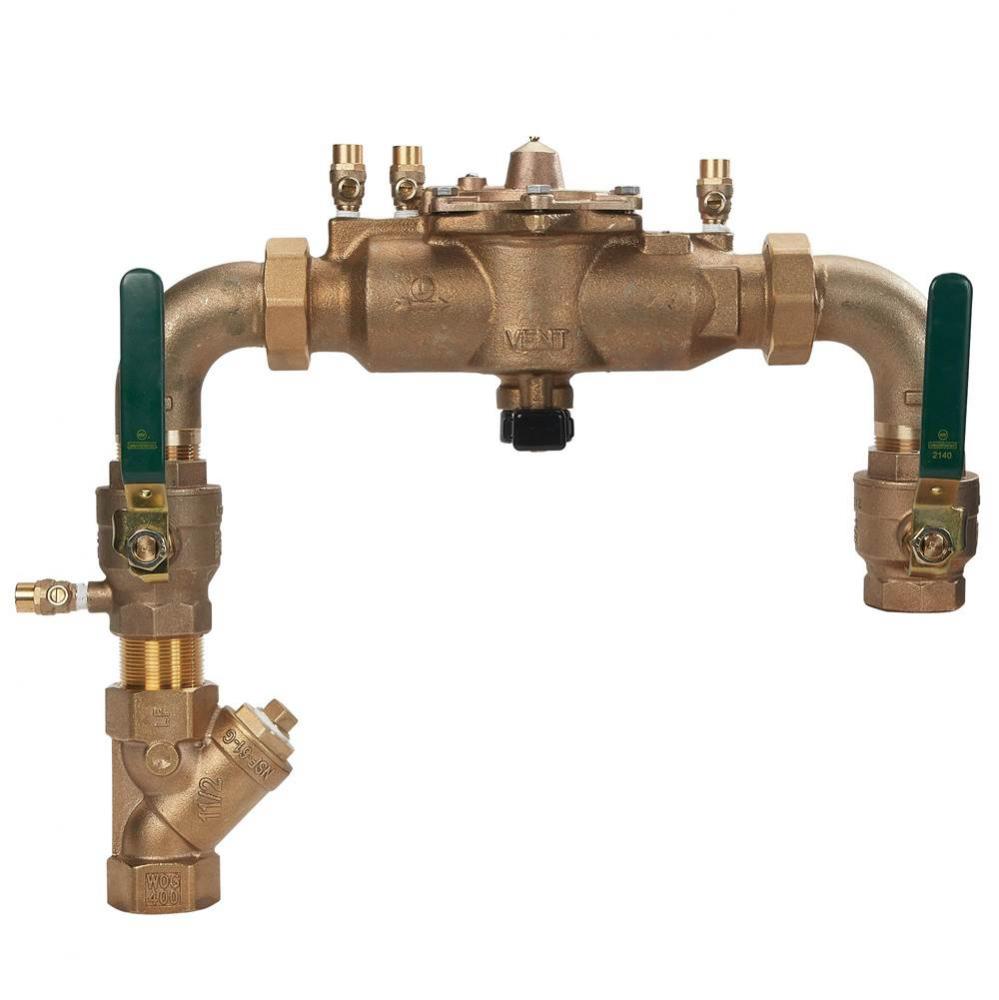 2 In Bronze Reduced Pressure Zone Backflow Preventer Assembly with Strainer