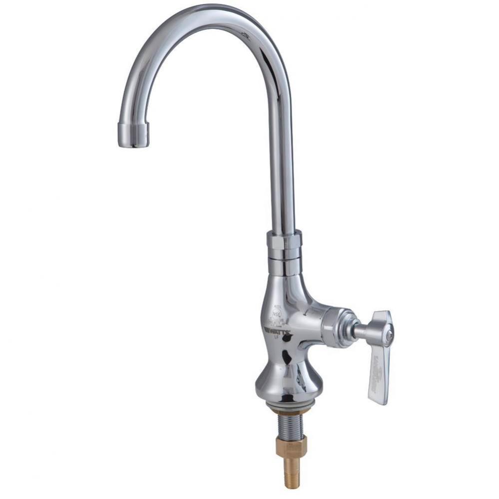 Lead Free Deck Mount Single Pantry Faucet With 6 In Gooseneck Spout
