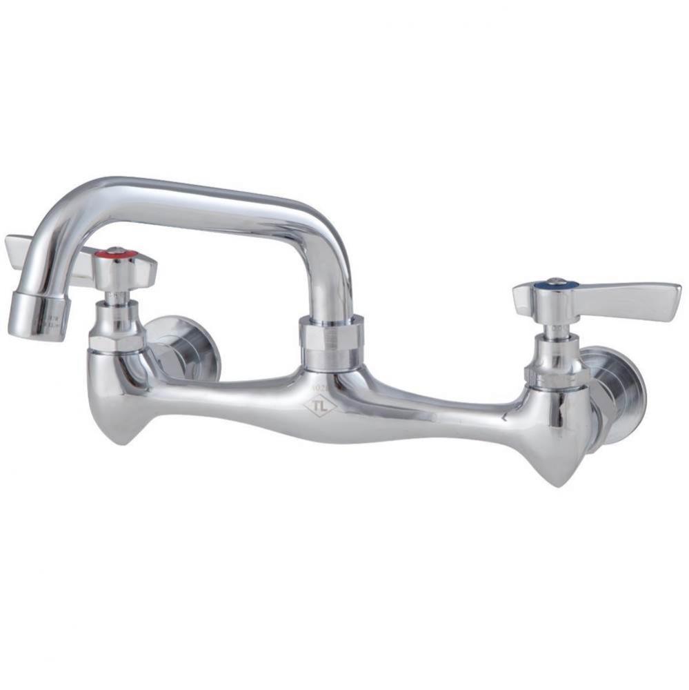 Lead Free Economy 8 In Wall Mount Faucet With 8 In Swivel Spout
