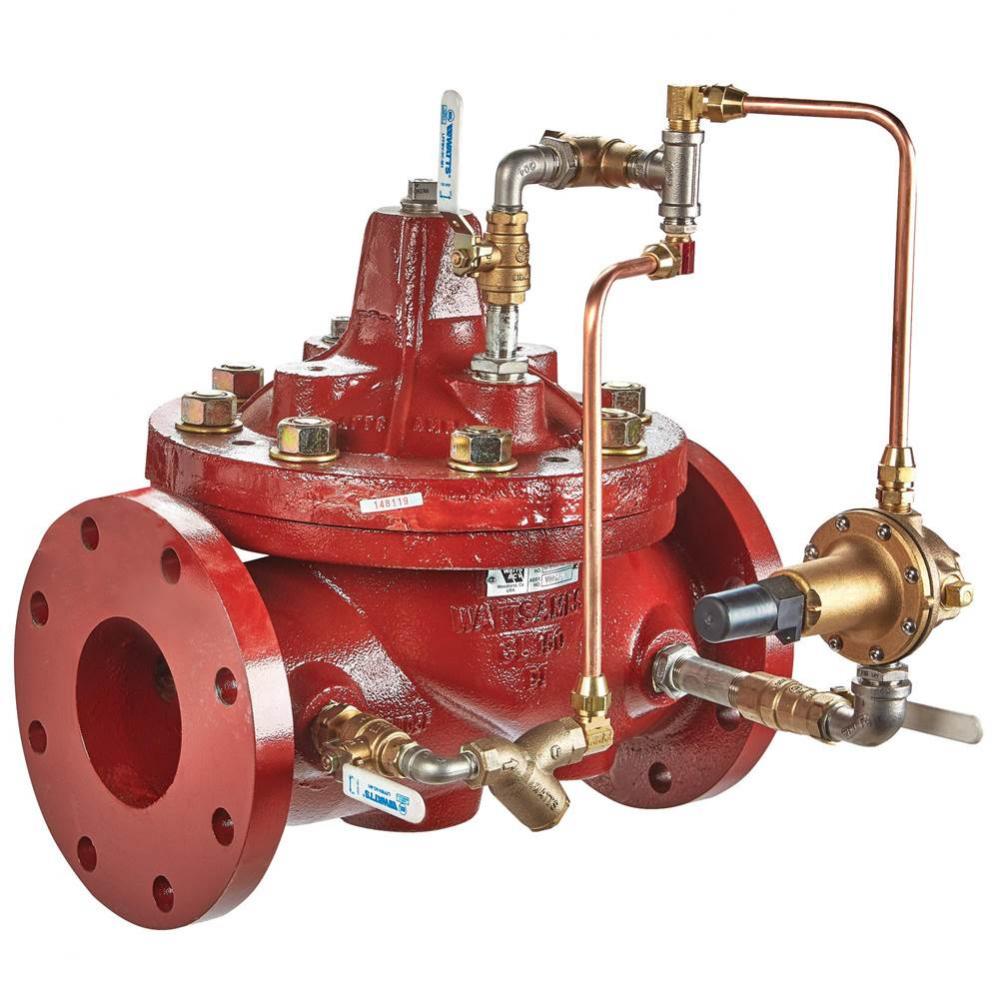 4 In Globe Class 150 Flanged Epoxy Coated Pressure Reducing Valve, Full Port, Mustang, Isolation C
