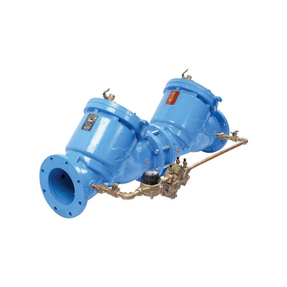 6 IN Cast Iron Reduced Pressure Detector Assembly Backflow Preventer, No Shutoff, Gallons/Minute M