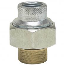 Watts 0005507 - 1/2 In Lead Free Dielectric Union, Female Iron Pipe Thread x Female Brass Pipe Thread