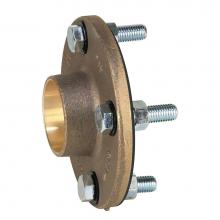 Watts 0005588 - 2 1/2 In Lead Free Class 125 Dielectric Flange Pipe Fitting, Solder Copper Flange, Bronze Body, Ga