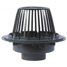 Watts RD-304-D-K40 - High Volume Roof Drain, Cast Iron, Integral Gravel Stop, Self-Locking Ductile Iron Low Dome, Under