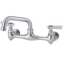 Watts 0239894 - Lead Free Economy 8 In Wall Mount Faucet With 8 In Swivel Spout